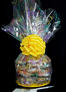 Medium Cellophane - Confetti Cellophane - Yellow Bow - 24 Cookies and Brownies