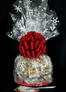 Large Cellophane - Snowflake Cellophane - Red Bow - 30 Cookies and Brownies