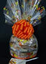 Large Cellophane - Fall Leaves Cellophane - Orange Bow - 30 Cookies and Brownies
