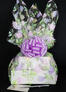 Large Tower - Lily Cellophane - Lavender Bow - 36 Cookies and Brownies