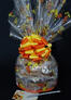 Large Cellophane - Fall Leaves Cellophane - Orange & Yellow Bow - 30 Cookies and Brownies