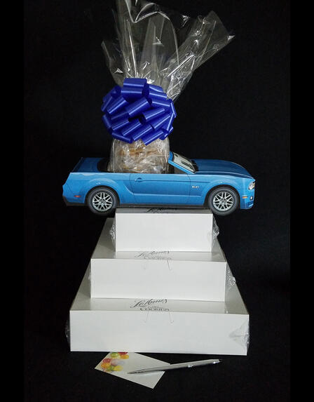 Blue Modern Car - Super Tower - 84 Cookies and Brownies