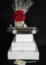 Super Tower - Black Classic Car - Clear Cellophane - Red Bow