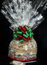 Super Cellophane - Snowflake Cellophane - Red & Green Bow - 42 Cookies and Brownies