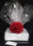 Medium Box - Clear Cellophane - Red Bow - 18 Cookies and Brownies