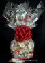Medium Cellophane - Holly & Berries Cellophane - Red Bow - 24 Cookies and Brownies
