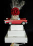 Super Tower - Red Classic Car - Clear Cellophane - Red Bow