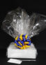 Medium Box - Clear Cellophane - Blue & Yellow Bow - 18 Cookies and Brownies