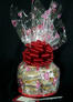 Medium Cellophane - Heart Cellophane - Red Bow - 24 Cookies and Brownies
