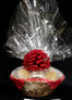 Large Basket - Clear Cellophane - Red Bow - 36 Cookies and Brownies