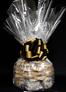 Super Cellophane - Clear Cellophane - Black & Gold Bow - 42 Cookies and Brownies