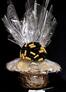Super Basket - Clear Cellophane - Black & Gold Bow - 60 Cookies and Brownies