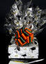 Small Box - Graduation Cap Cellophane - Orange & Green Bow - 12 Cookies and Brownies