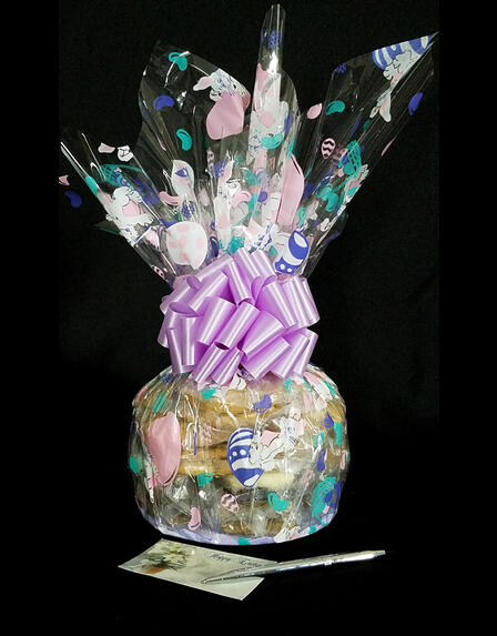 Medium Cellophane - Bunny Cellophane - Lavender Bow - 24 Cookies and Brownies