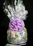 Large Cellophane - Bunny Cellophane - Lavender Bow - 30 Cookies and Brownies