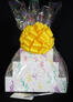 Super Tower - Confetti Cellophane - Yellow Bow - 72 Cookies and Brownies