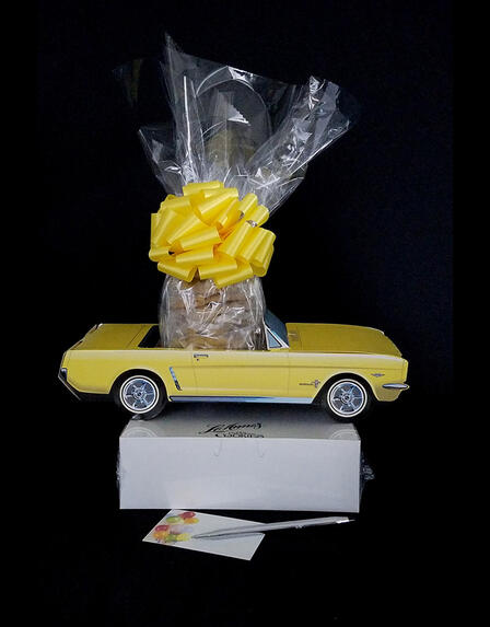 Yellow Classic Car - Small Tower - 36 Cookies and Brownies