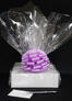 Large Box - Clear Cellophane - Lavender Bow - 24 Cookies and Brownies