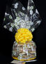 Large Cellophane - Daisy Cellophane - Yellow Bow - 30 Cookies and Brownies