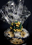Large Basket - Graduation Cap Cellophane - Green & Gold Bow - 36 Cookies and Brownies