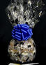Medium Cellophane - Graduation Cap Cellophane - Blue Bow - 24 Cookies and Brownies