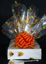 Medium Box - Fall Leaves Cellophane - Orange Bow - 18 Cookies and Brownies