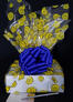 Large Box - Smiley Cellophane - Blue Bow - 24 Cookies and Brownies