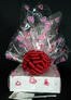 Large Box - Heart Cellophane - Red Bow - 24 Cookies and Brownies