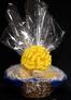 Super Basket - Clear Cellophane - Yellow Bow - 60 Cookies and Brownies