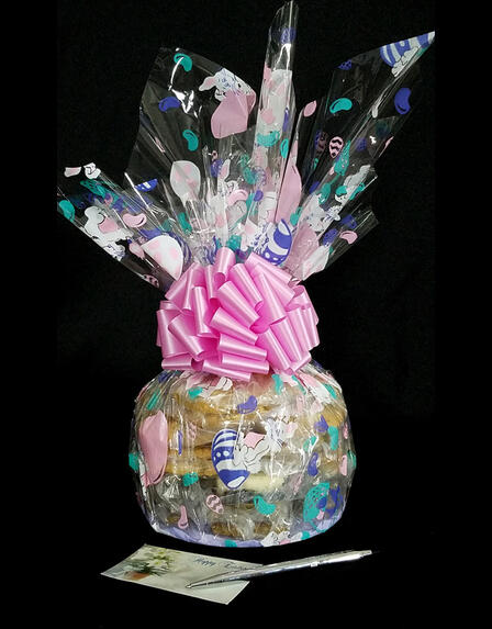 Medium Cellophane - Bunny Cellophane - Pink Bow - 24 Cookies and Brownies