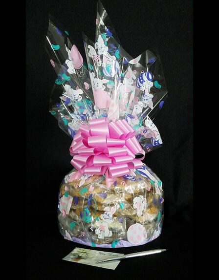 Super Cellophane - Bunny Cellophane - Pink Bow - 42 Cookies and Brownies