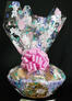Large Basket - Bunny Cellophane - Pink Bow - 36 Cookies and Brownies 