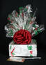 Small Box - Holly & Berries Cellophane - Red Bow - 12 Cookies and Brownies