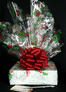 Large Box - Holly & Berries Cellophane - Red Bow - 24 Cookies and Brownies