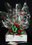 Large Box - Holly & Berries Cellophane - Red & Green Bow - 24 Cookies and Brownies