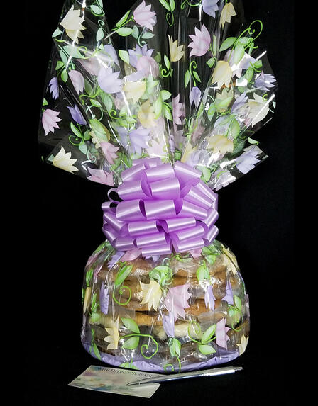 Super Cellophane - Lily Cellophane - Lavender Bow - 42 Cookies and Brownies