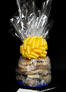 Medium Cellophane - Clear Cellophane - Yellow Bow - 24 Cookies and Brownies