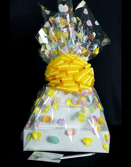 Super Tower - Easter Egg Cellophane - Yellow Bow - 72 Cookies and Brownies