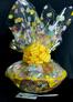 Large Basket - Easter Egg Cellophane - Yellow Bow  - 36 Cookies and Brownies 