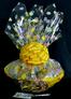 Super Basket - Easter Egg Cellophane - Yellow Bow - 60 Cookies and Brownies