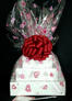 Super Tower - Heart Cellophane - Red Bow - 72 Cookies and Brownies
