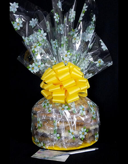 Super Cellophane - Daisy Cellophane - Yellow Bow - 42 Cookies and Brownies
