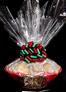 Super Basket - Clear Cellophane - Red & Green Bow - 60 Cookies and Brownies