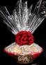 Super Basket - Clear Cellophane - Red Bow - 60 Cookies and Brownies