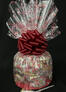 Large Cellophane - Candy Cane Cellophane - Red Bow - 30 Cookies and Brownies