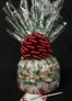 Medium Cellophane - Christmas Tree Cellophane - Red Bow - 24 Cookies and Brownies