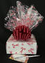 Small Box - Candy Cane Cellophane - Red Bow - 12 Cookies and Brownies