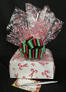 Small Box - Candy Cane Cellophane - Red & Green Bow - 12 Cookies and Brownies