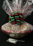 Super Basket - Candy Cane Cellophane - Red & Green Bow - 60 Cookies and Brownies