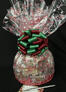 Super Cellophane - Candy Cane Cellophane - Red & Green Bow - 42 Cookies and Brownies